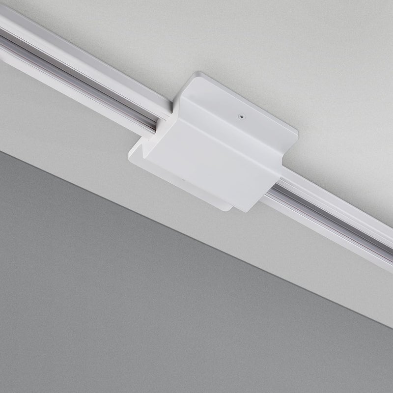 LEONLITE H Track Floating Canopy Connector, H Type Single Circuit 3-Wire-1 Track Lighting Kit, UL Listed, Compatible with Halo Track Rail System, Flame Retardant Material, Flexible Accesories, White - Image 2